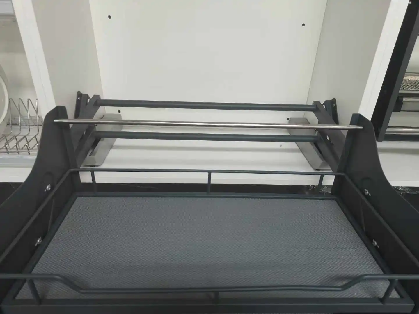 Kitchen Accessories Lift Basket Pull Down Shelves Cabinet Elevator Basket Drawer Baskets