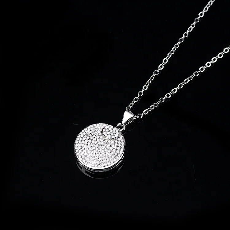 Womens North Star Diamond Silver Necklace Pendant Fashion Sublimation Necklace And Pendant