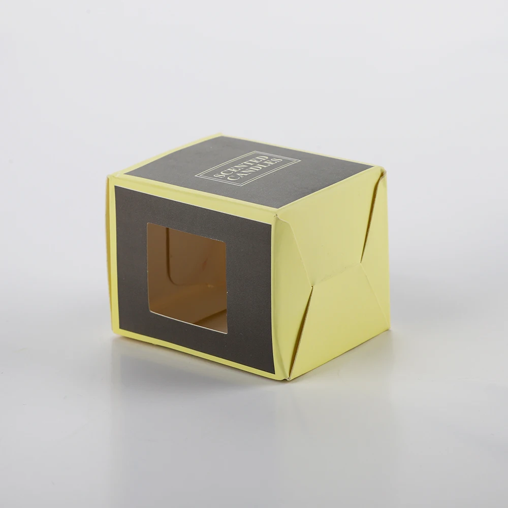 Custom rigid kraft brown wholesale luxury candle box