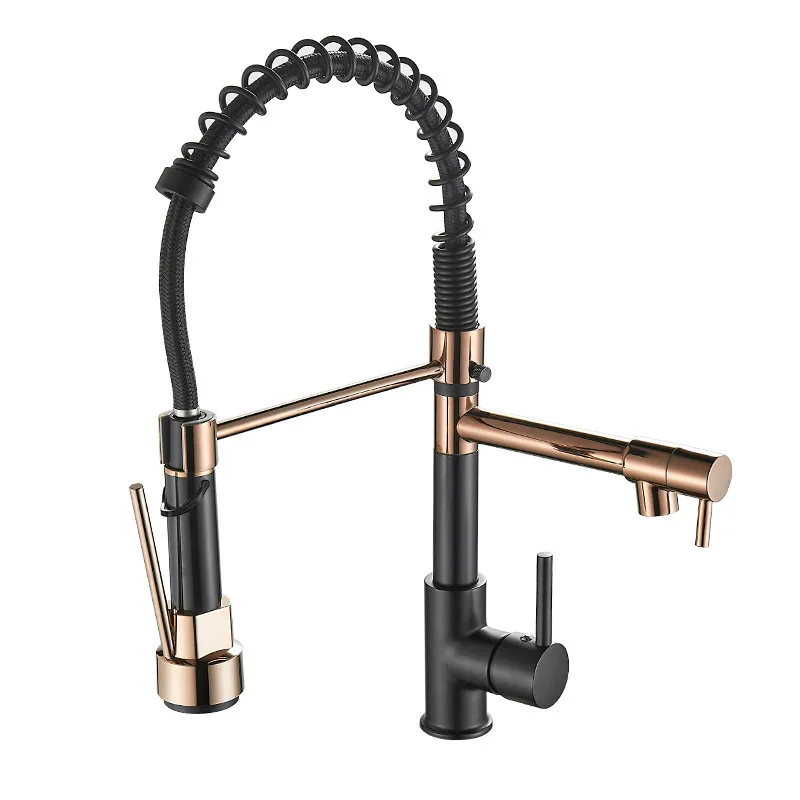 deck-mounted kitchen faucet for sink kitchen faucet pull out rotary handle pull down kitchen faucet