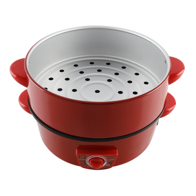 Wholesale Chinese auto non-stick stainless steel electric cooking pot wok pan with lid