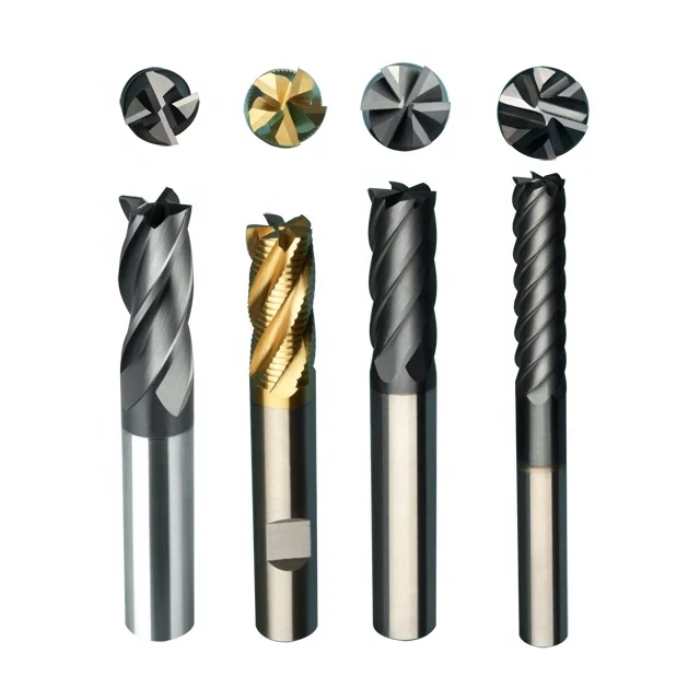 Твердосплавные режущие инструменты OEM Концевая фреза коническая хвостовик из быстрорежущей