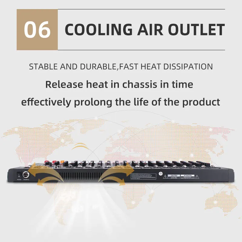 KAIKA RX16 16-канальная стерео музыкальная консоль для музыкального мероприятия микшер