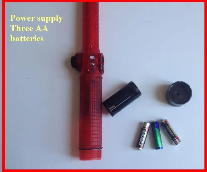 length 54cm multifunction traffic baton whistle rechargeable traffic stick AA