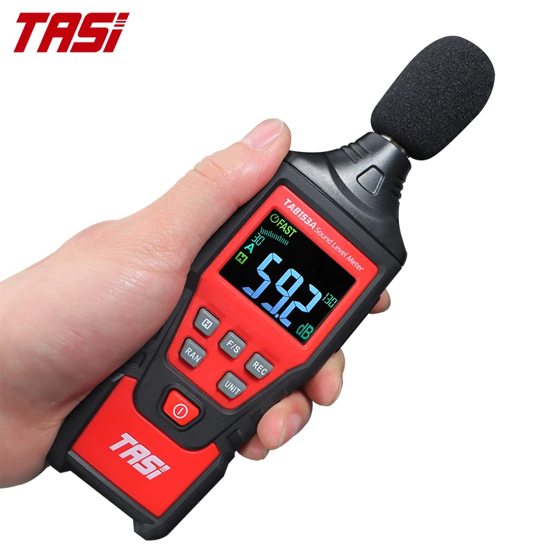  Цифровой измеритель уровня звука TASI TA8153A промышленный ручной шума децибел экологический тестер аналоговая полоса 30-130