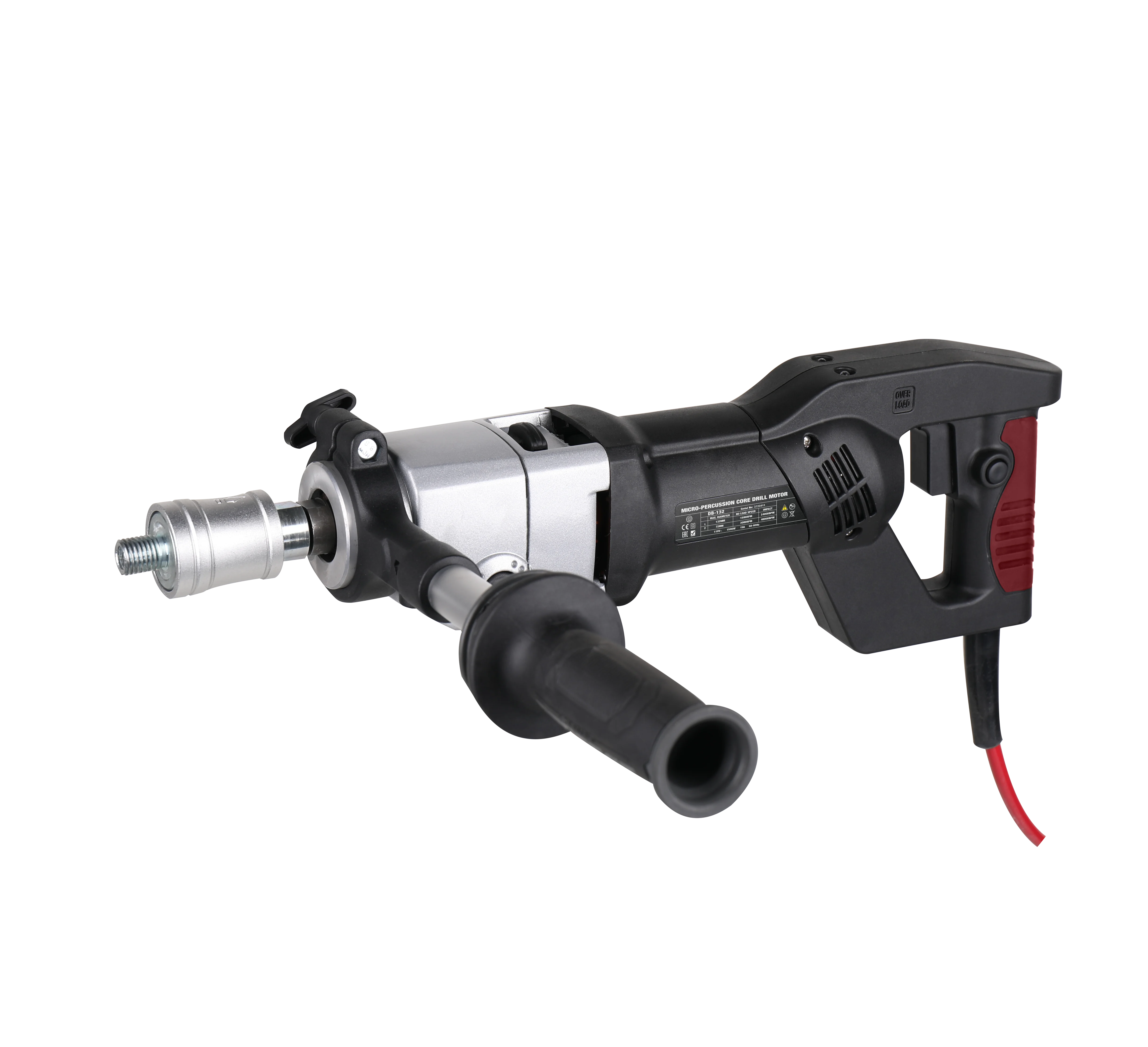 DB-132 Vacuum Dry Hand held Core Drilling Motor Without Carbon Brush For Brick And Block Wall Dry Hole Cutting