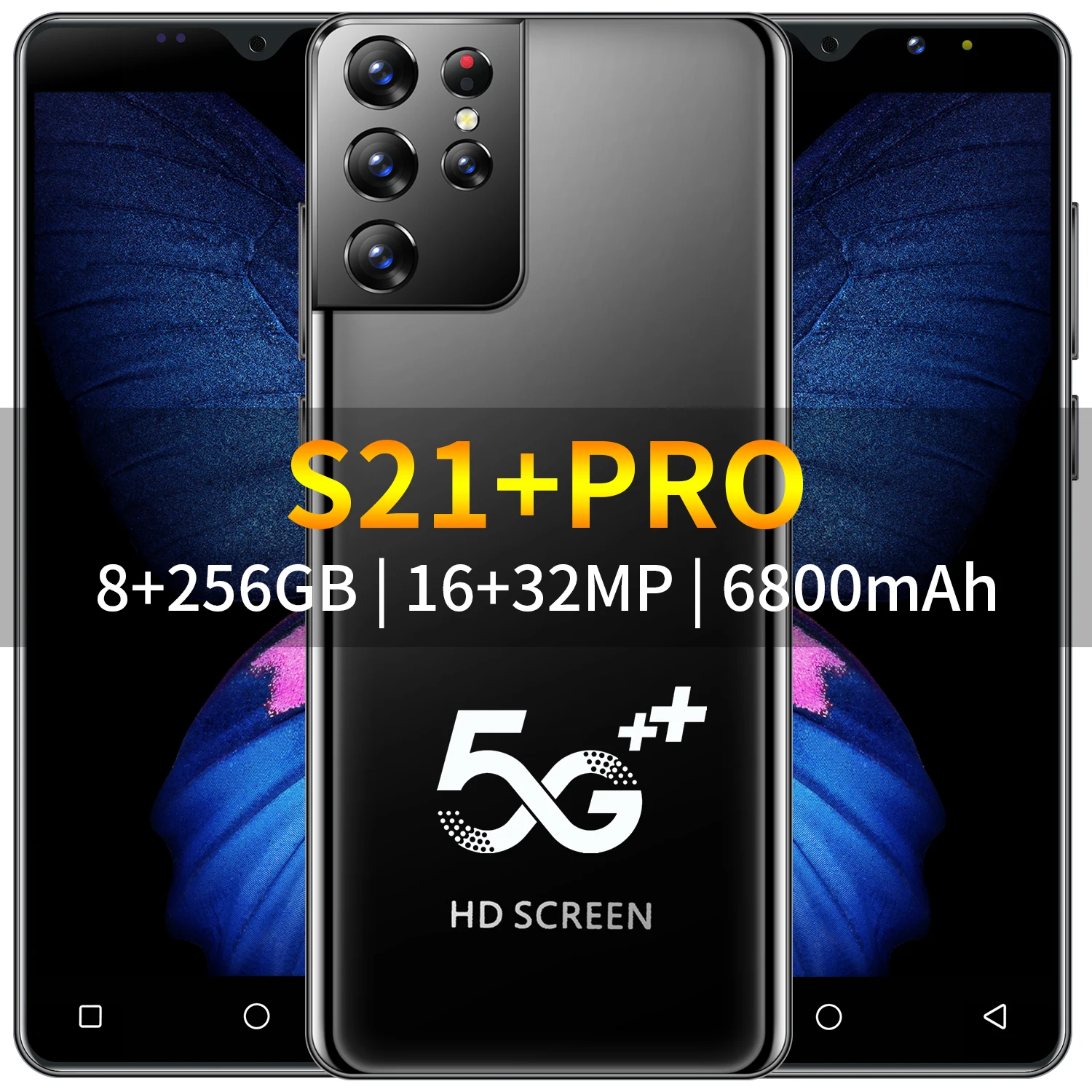 New S21UItra 8GB+256GB Phone Global Version Smartphone Android Cellphones Original with dual sim card
