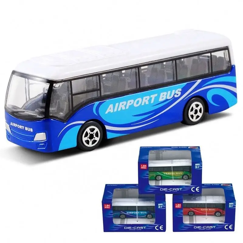 JMD Die Cast Kit Model London Kids Children Sacale Metal Miniature Iron Collectible Diecast School Simulation Model Bus