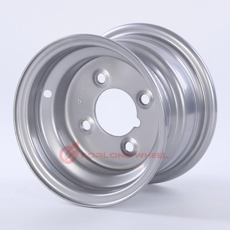 FORLONG custom 8' 8inch 5.50*8 4/5hole PCD101.6,114.3mm ET+21/-21mm steel golf cart lawn mower wheels and tires