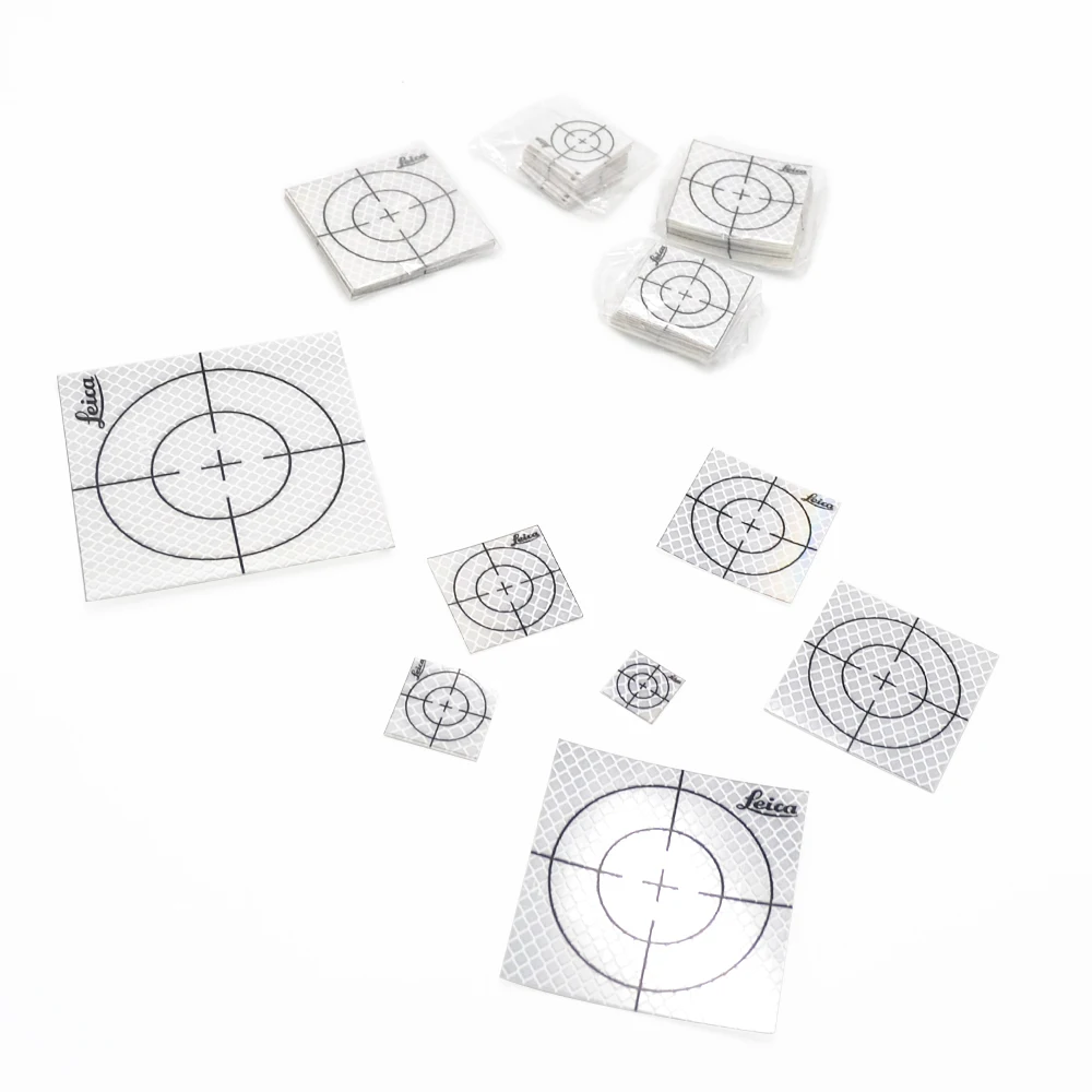 20 Pcs Reflector Sheet Reflective Tape Target Total Station 20/30/40/50/60/80/100mm