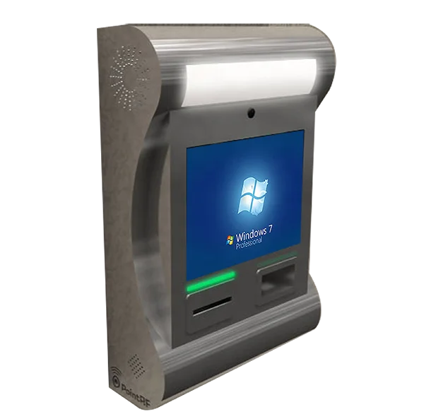 SJ11 настенный сенсорный экран из нержавеющей стали оплата и биллинг киоск