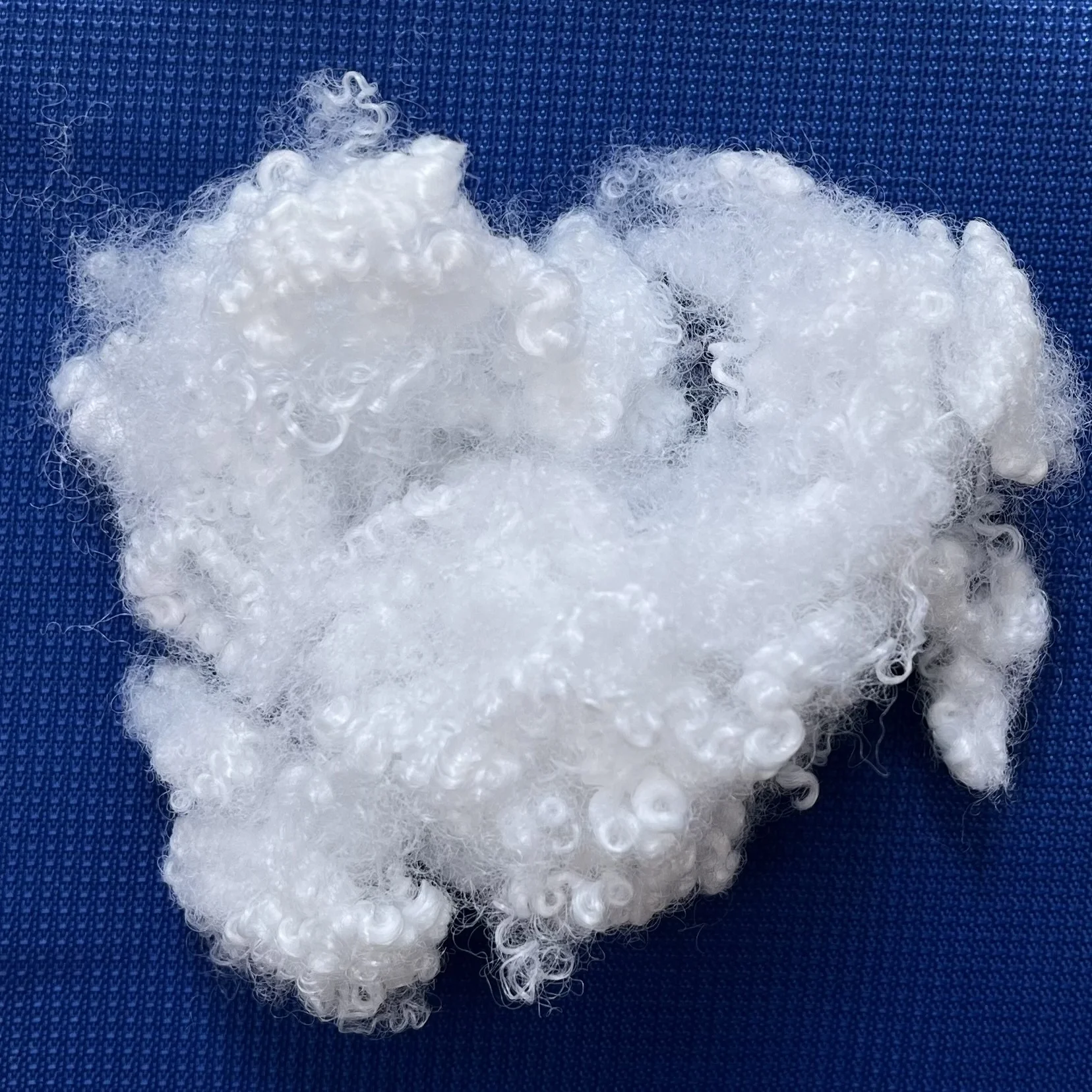 Export to Saudi Arabia softness fiberfill white virgin HCS 7D*64MM polyester filling fiber