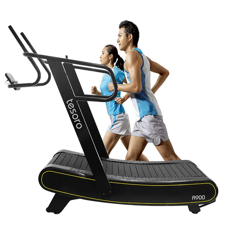 China new Curved treadmill gym equipment with digital display running machine perfect for commercial use