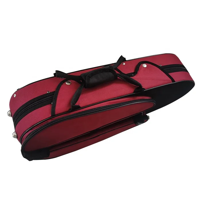 Gaosijia Custom OEM best selling  wholesale oxford cover  shaped  foam light hard violin  case 4/4 G-2019V with bow case