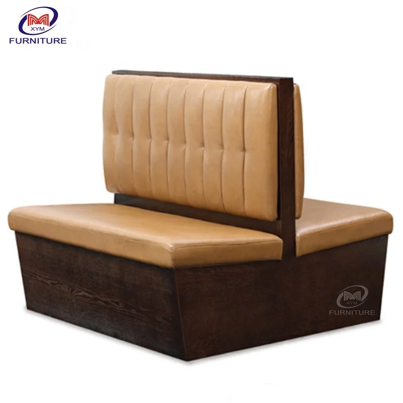 High quality comfortable restaurant leather restaurant curved sofa booth