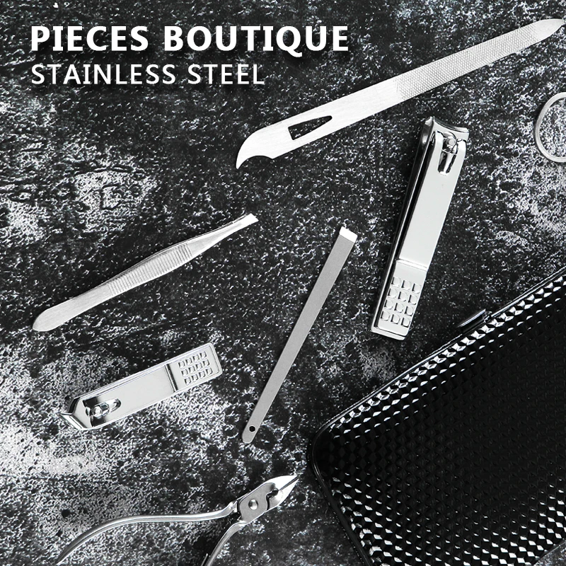 16pcs Professional Manicure Set Pedicure Knife Toe Nail Clipper Cuticle Dead Skin Remover Kit Stainless Steel Feet Care Tool Set