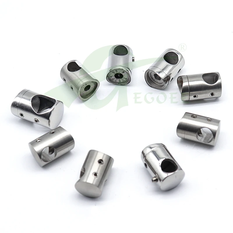 Custom Factory Cast Stainless Steel 304/316 Tube Bracket for Balcony Stair Handrails Balustrades & Handrails Railing Bar Holder