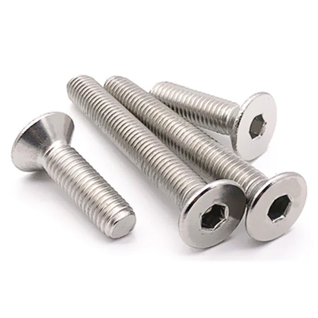 M2 M2.5 M3 M4 M5 M6 M8 countersunk head socket bolts a2 stainless steel flat head hex bolt