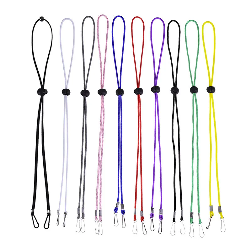 Wholesale extender face masking lanyard wind rope Adjustable Polyester hat lanyard Neck Strap Lanyard