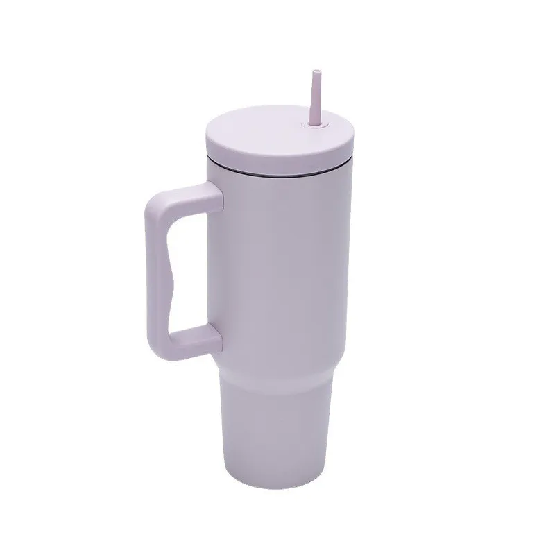 Smoon Large Capacity BPA Free Leak Proof Straw Lid Stainless Steel Wholesale Bulk Car Travel 40oz Tumbler with Handle