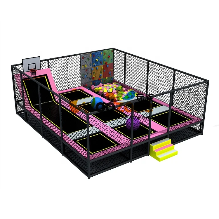 New Games Children Adults Safety Trampoline Park Equipment with Foam Pit