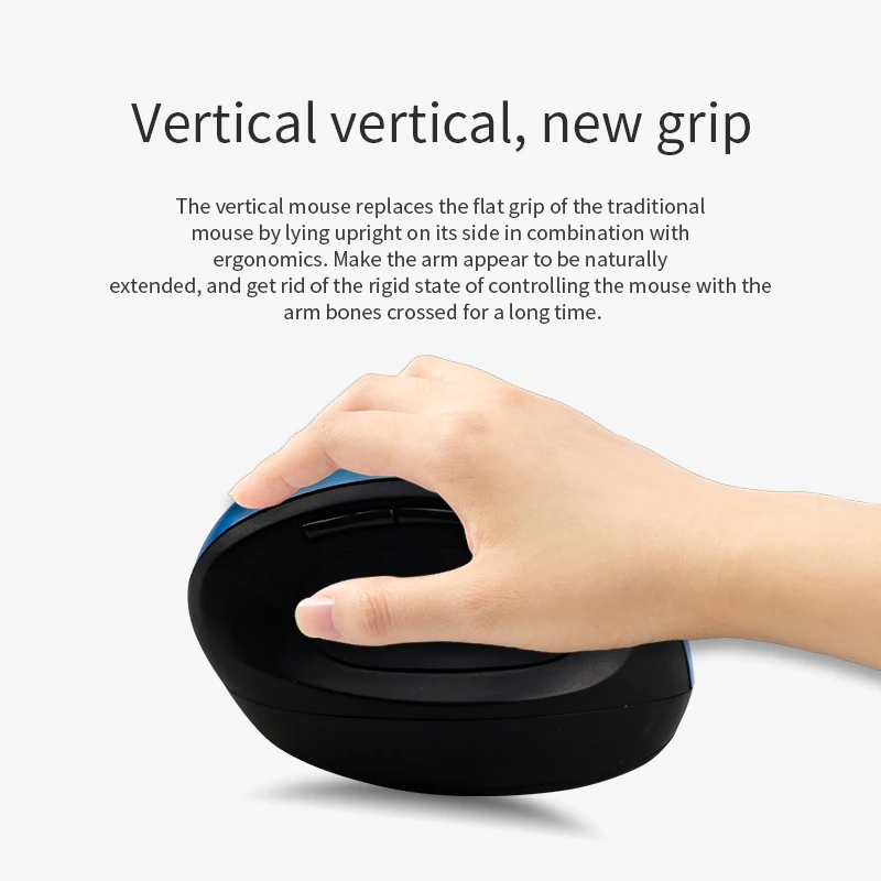 Machinery Modernization Factory Computer Wireless Ergonomic Vertical Mouse 800 / 1200 / 1600 DPI Laptop Accessories