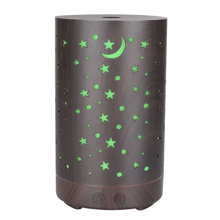 KIKI MASSAGE Ultrasonic USB Essential Oil Diffuser Air Humidifier Wood Lights air humidifier aroma diffuser for home