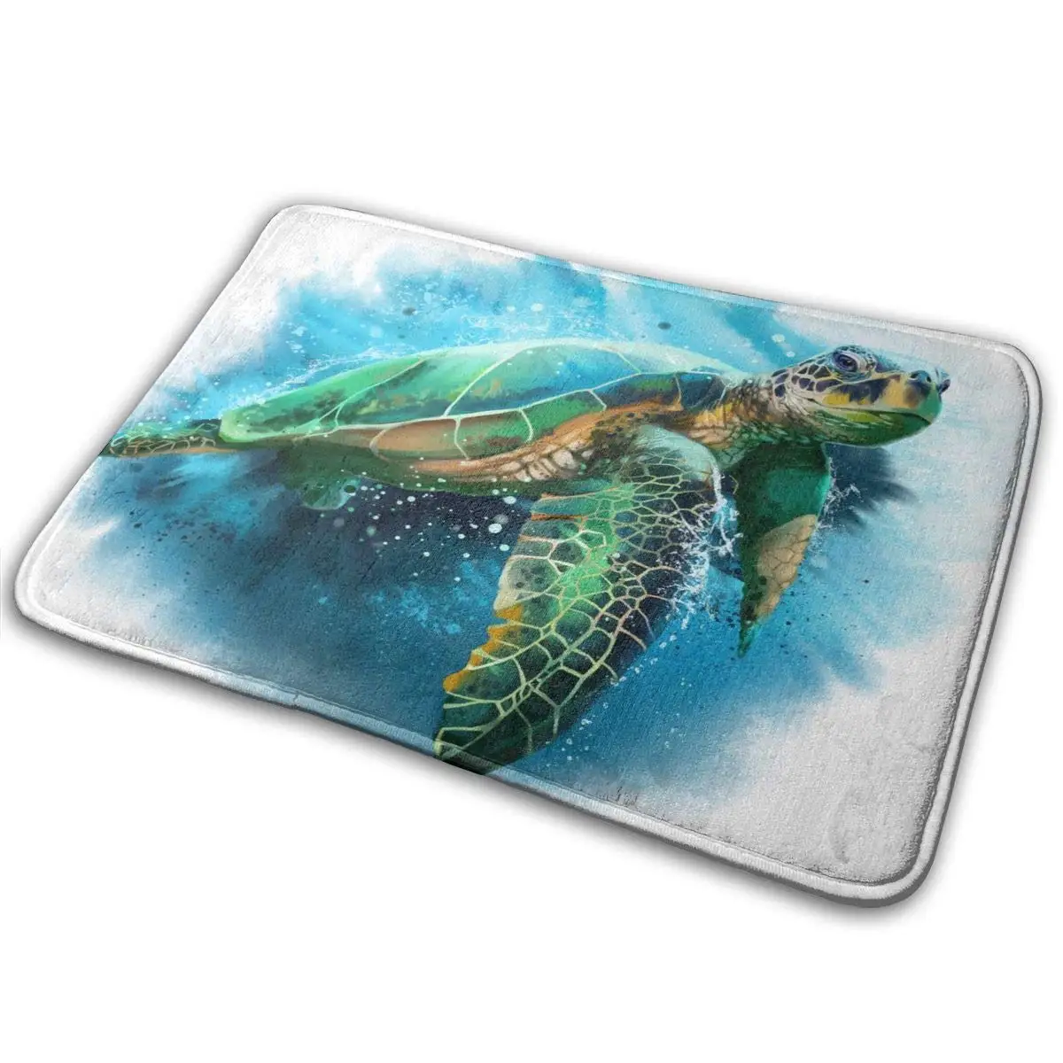 
Bath Mat Door Mats Sea Turtle Ocean Animal Memory Foam Front Rug Bathroom Rugs Carpet flannel custom printed bathroom mat 
