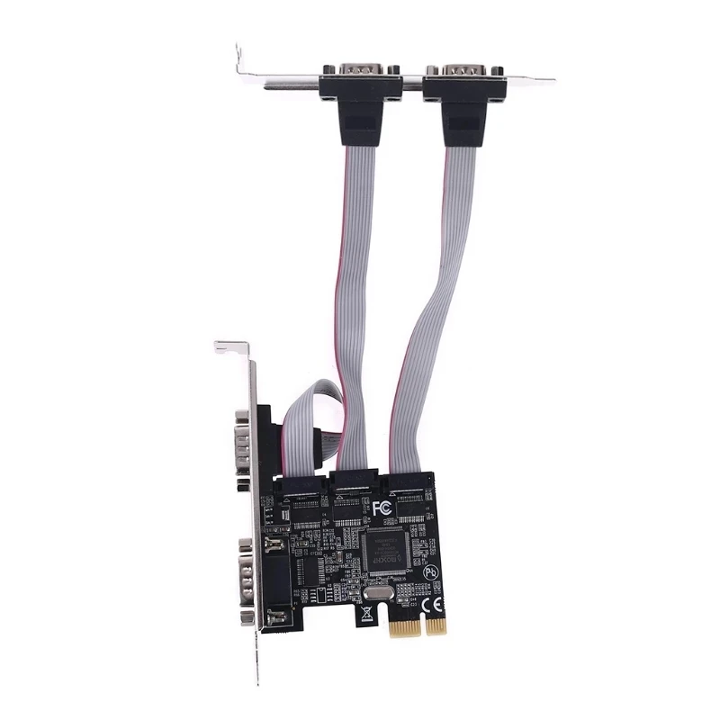 TXB071 PCI Express Add on Card 4 порта последовательные переходные карты мульти RS232 DB9