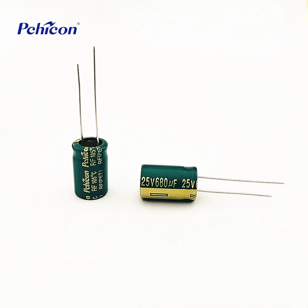 Pchicon 25V680uF 10*13 RF 105C 5000часов низкие конденсаторы RSR производитель конденсаторов высокого качества
