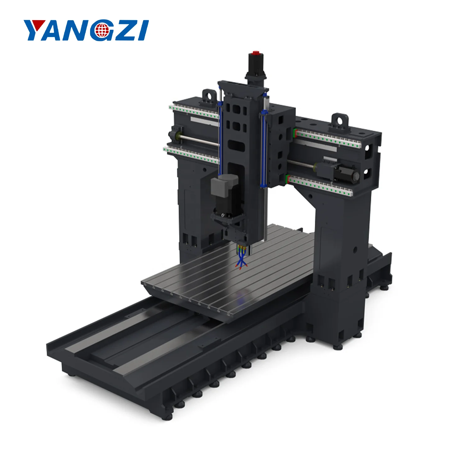 GMF4027X Professional 5 axis 3d cnc metal gantry milling machine center