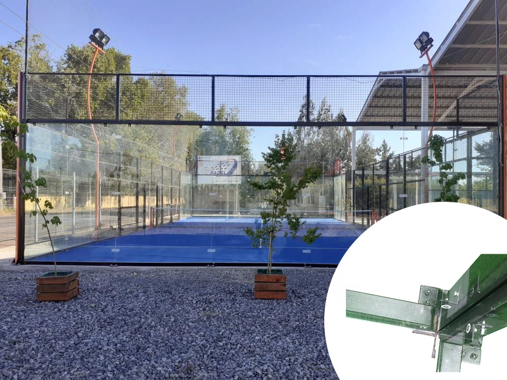 2023 Hot Selling Panoramic Indoor and Outdoor Padel Tennis Court Padel Court with Removable
