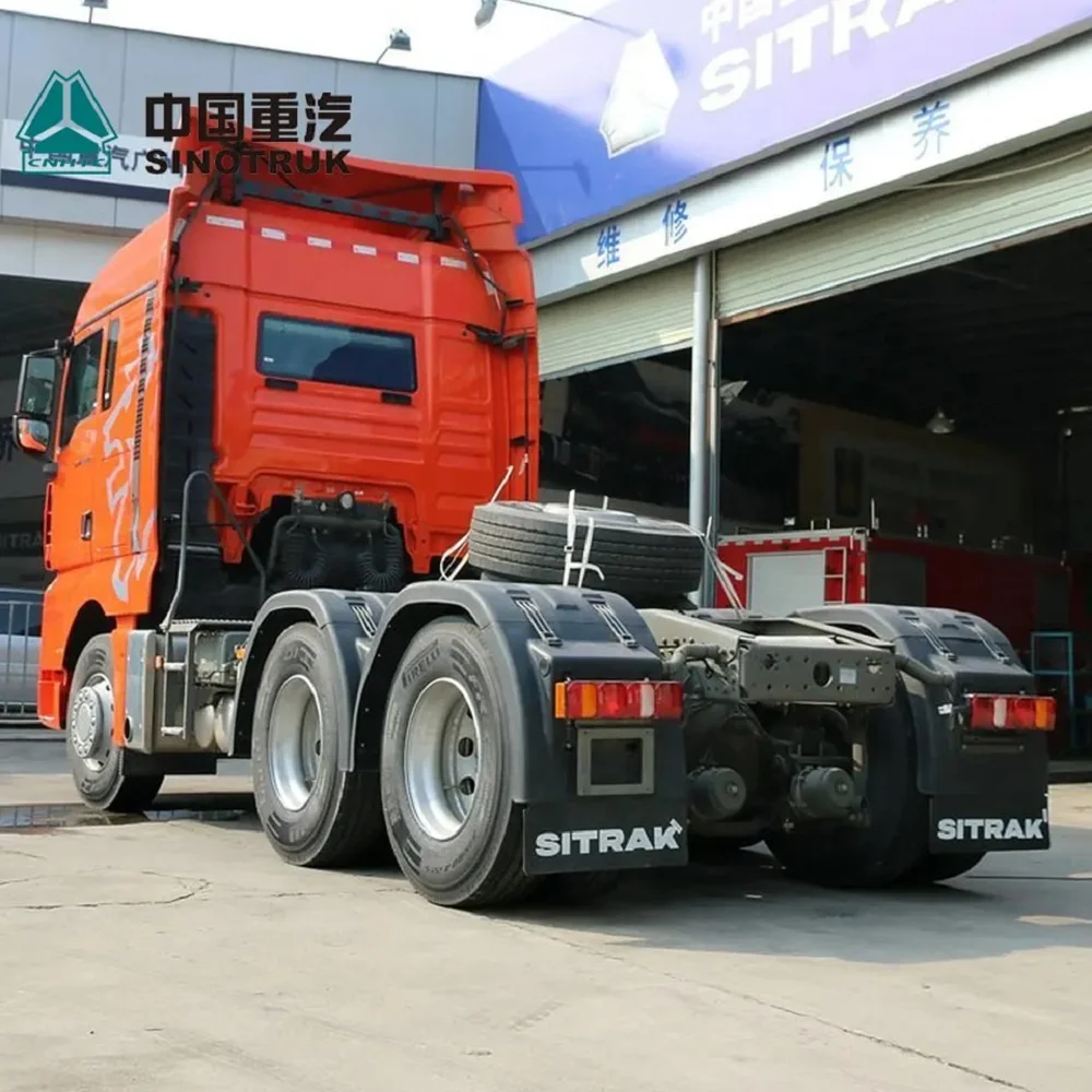 Подержанный 375HP дизельный двигатель прицеп грузовик Howo 6x4 для продажи трактор
