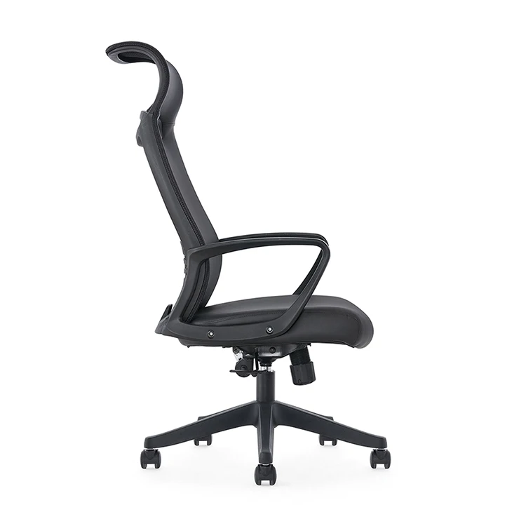 Widely Used Superior Quality New Free Locked Mechanism Nylon Base Grey Pu Castorspare Office Chair