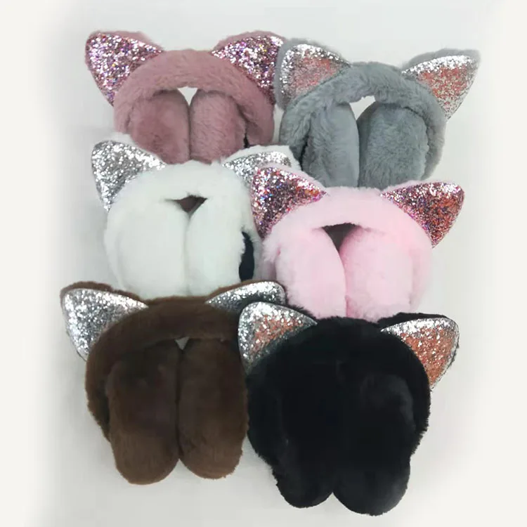 Wholesale 24 Style Soft Plush Winter Warm Ear Pad Muffs Cover Fur Earmuffs