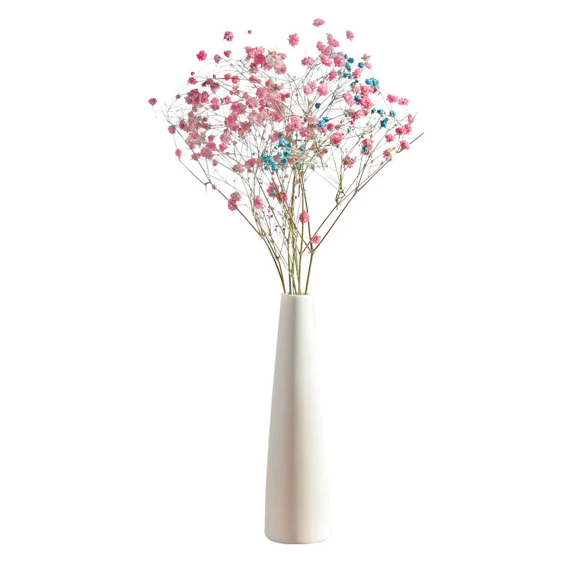 Small vase decoration living room flower arrangement with roses Simple ceramic table white art porcelain home