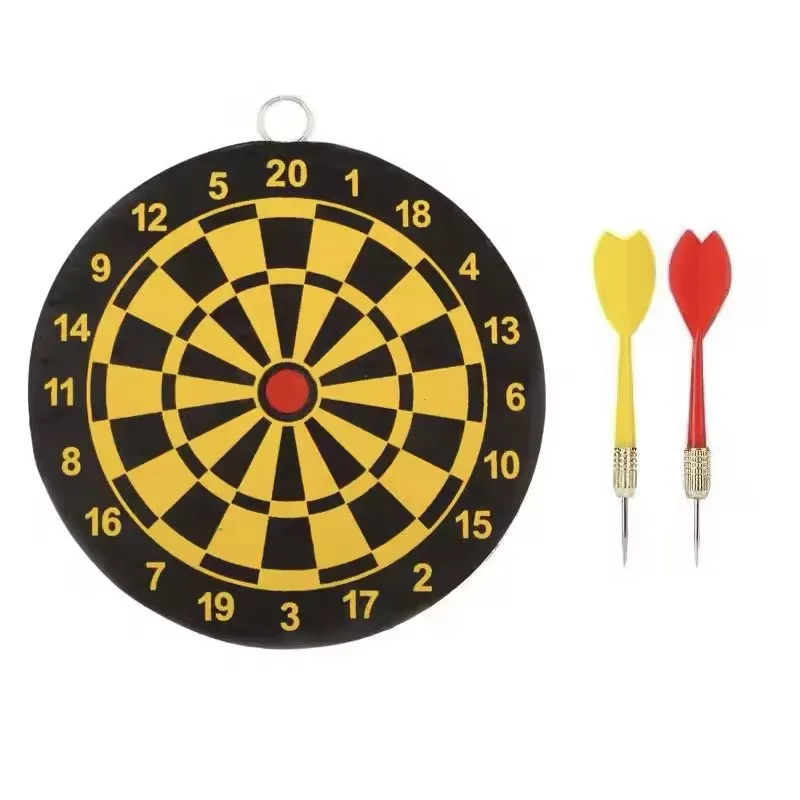 9 inch Paper Dartboard small size paper dart board set with 2pcs darts