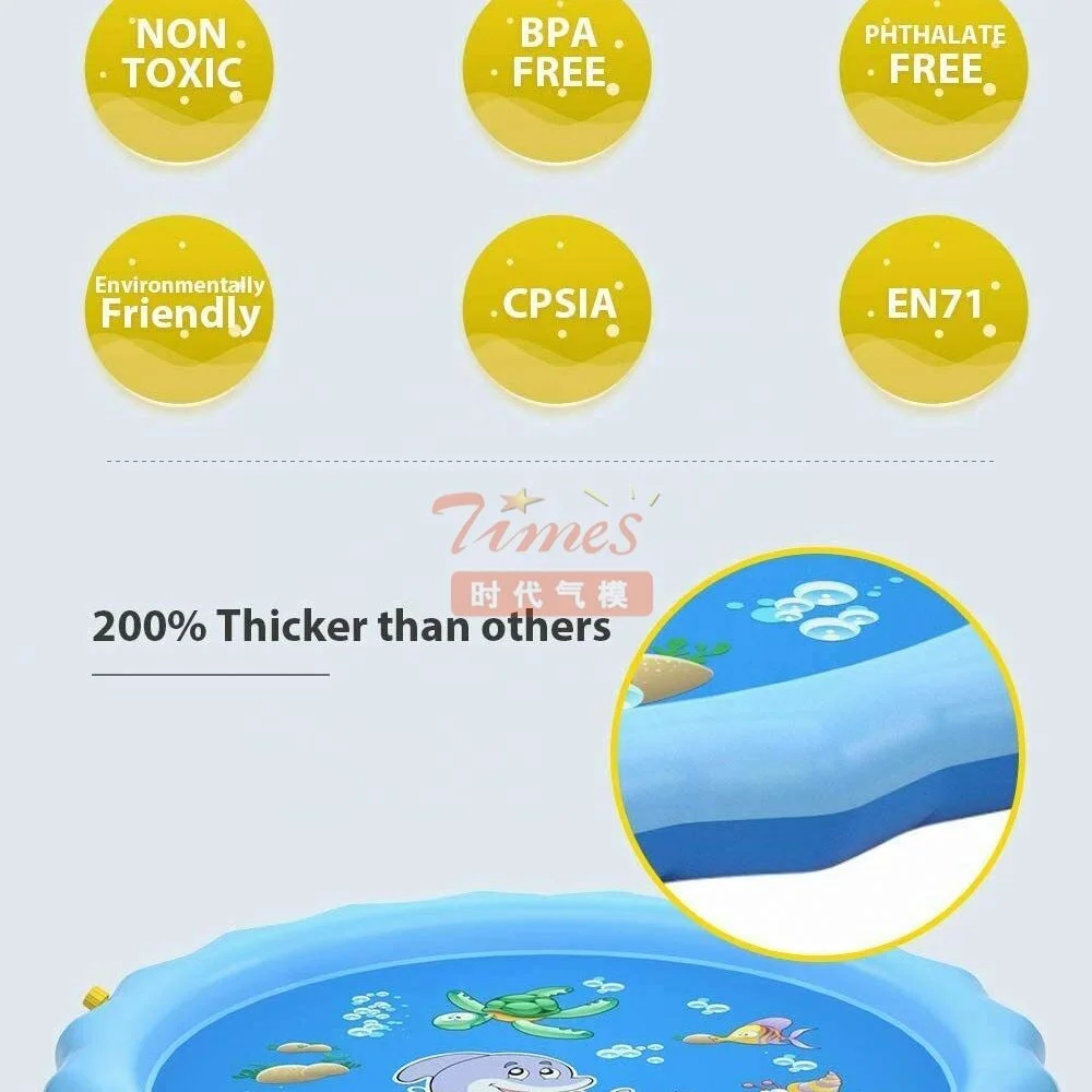 67" Toddler Water Toys For Toddlers Outdoor Toy Splash Pad /Inflatable Sprinkler Play Mat Children