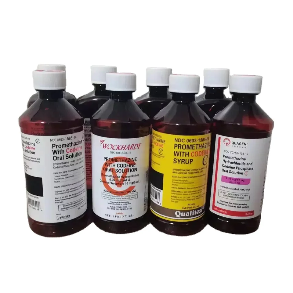 473ml 16oz 500ml empty wockhardt prescription cough syrup lean bottles medicine arch plastic bottle with qr code and seals