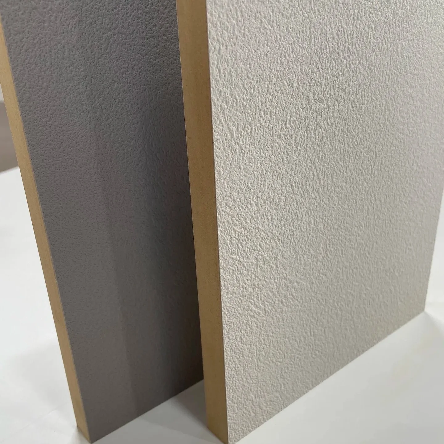 scratch resistance Deep Embossed leather color  PET laminated MDF board
