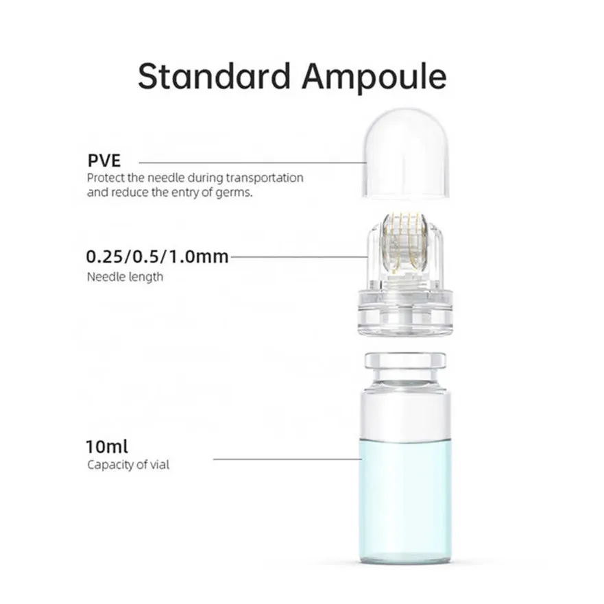 Portable Hydra Needles 20 Microneedles Injection Mesotherapy