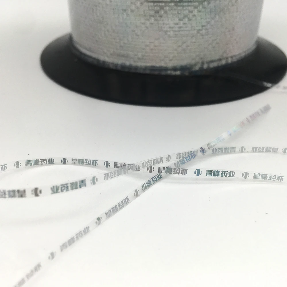 Custom Clear Laser Holographic Security Line Anti-counterfeiting Security Thread