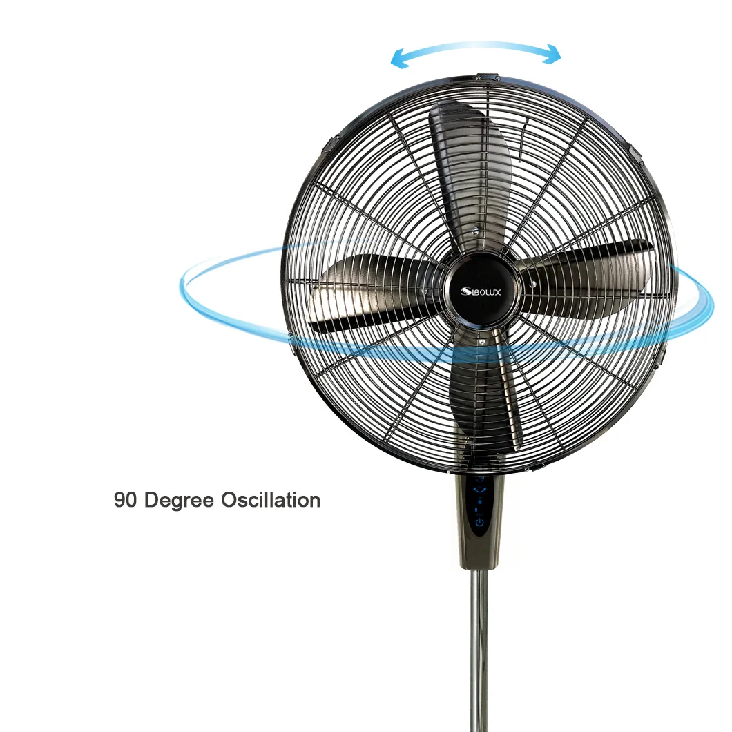 High Air Volume Round Base 18 Inch Metal Retro Industrial Fan
