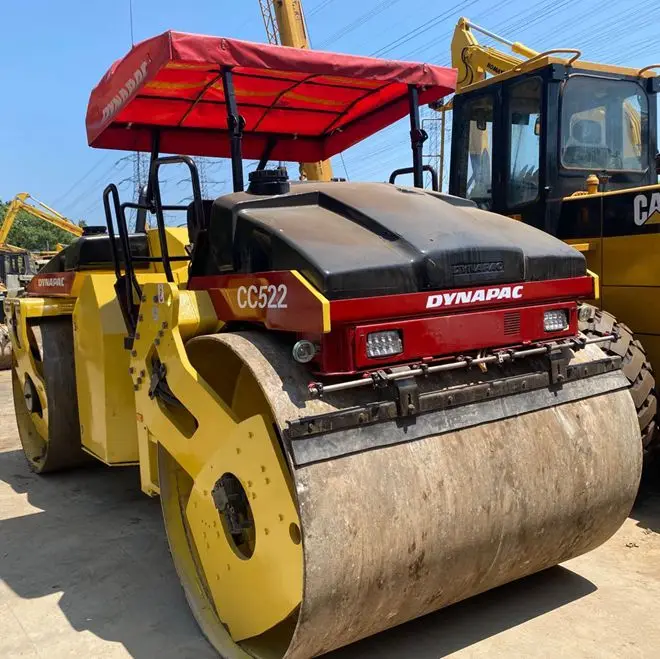 Used Road Roller Dynapac CC522 for Sale Double Drum asphalt Roller