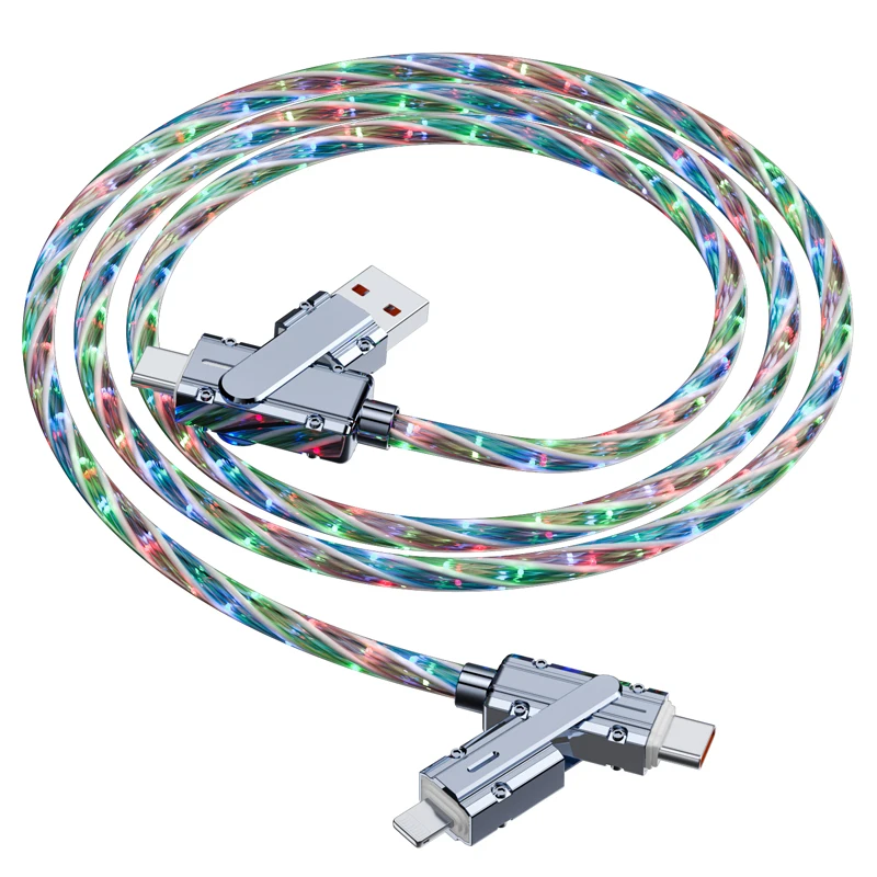 OEM 100W Fast Charge Type C Cable 180 Degree Rotation Elbow Cable For Samsung Charger starry sky USB C Data Cable