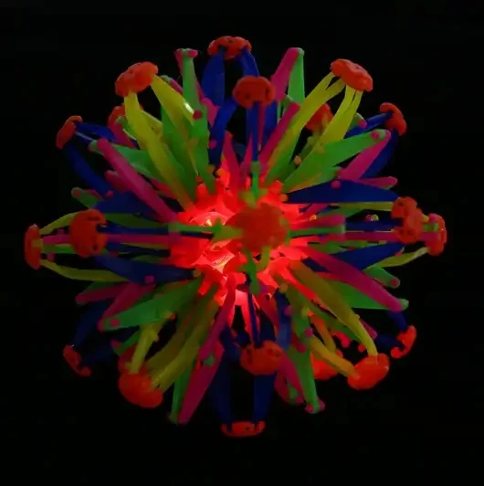 RTS Novelty Toy Hand Catch Breathing Flower Balls Kids Intelligent Toys Stress Relief Expandable Ball
