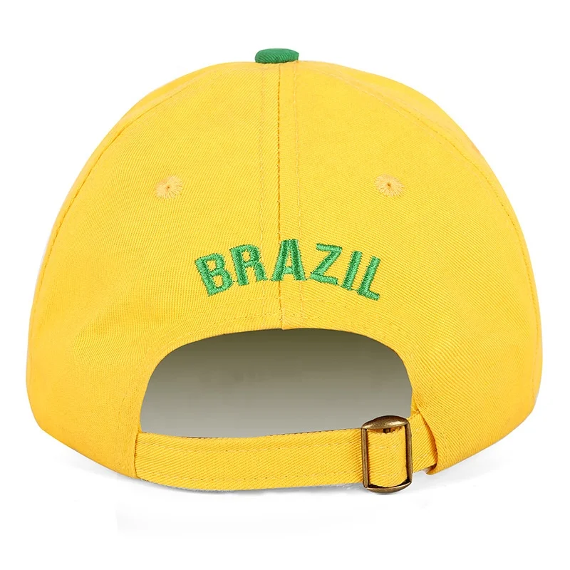 2022 C Football Soccer Hat wholesale blank promotional give aways Cotton Brazil France Italy Netherlands Flag Hats