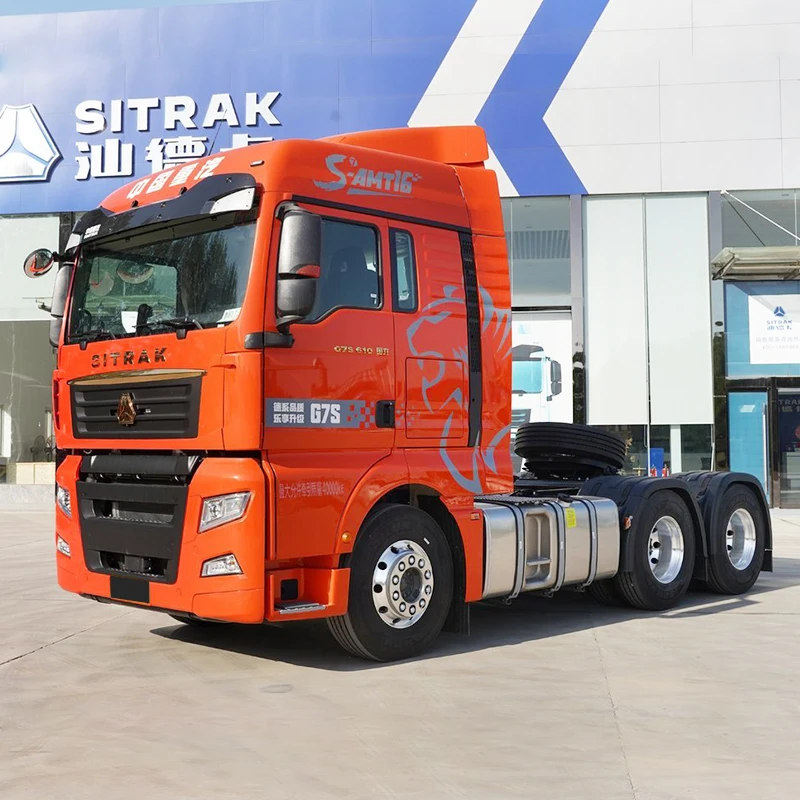 Heavy Duty 6x4 10Wheels Trailer Head Sitrak Tractor Trucks Man