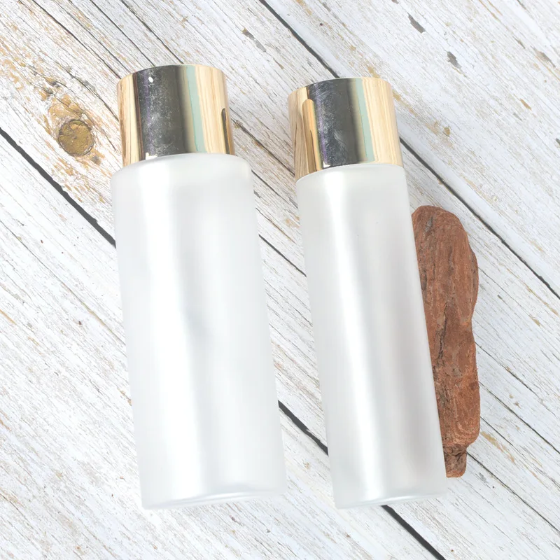 Custom logo white 150ml 230ml frosted PET spray cap bottle make up Cleansing foam bottle spray toner bottle cargo in store