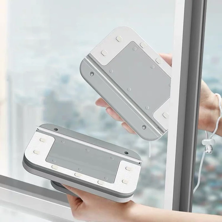 New Updated Double Sided Magnetic Glass Wiper Cleaner Brush for Outside Window Cleaning Tool